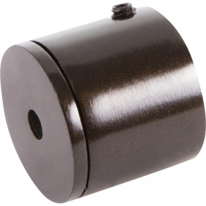 82088854 Держатель торцевой, металл, цвет венге, 2 см