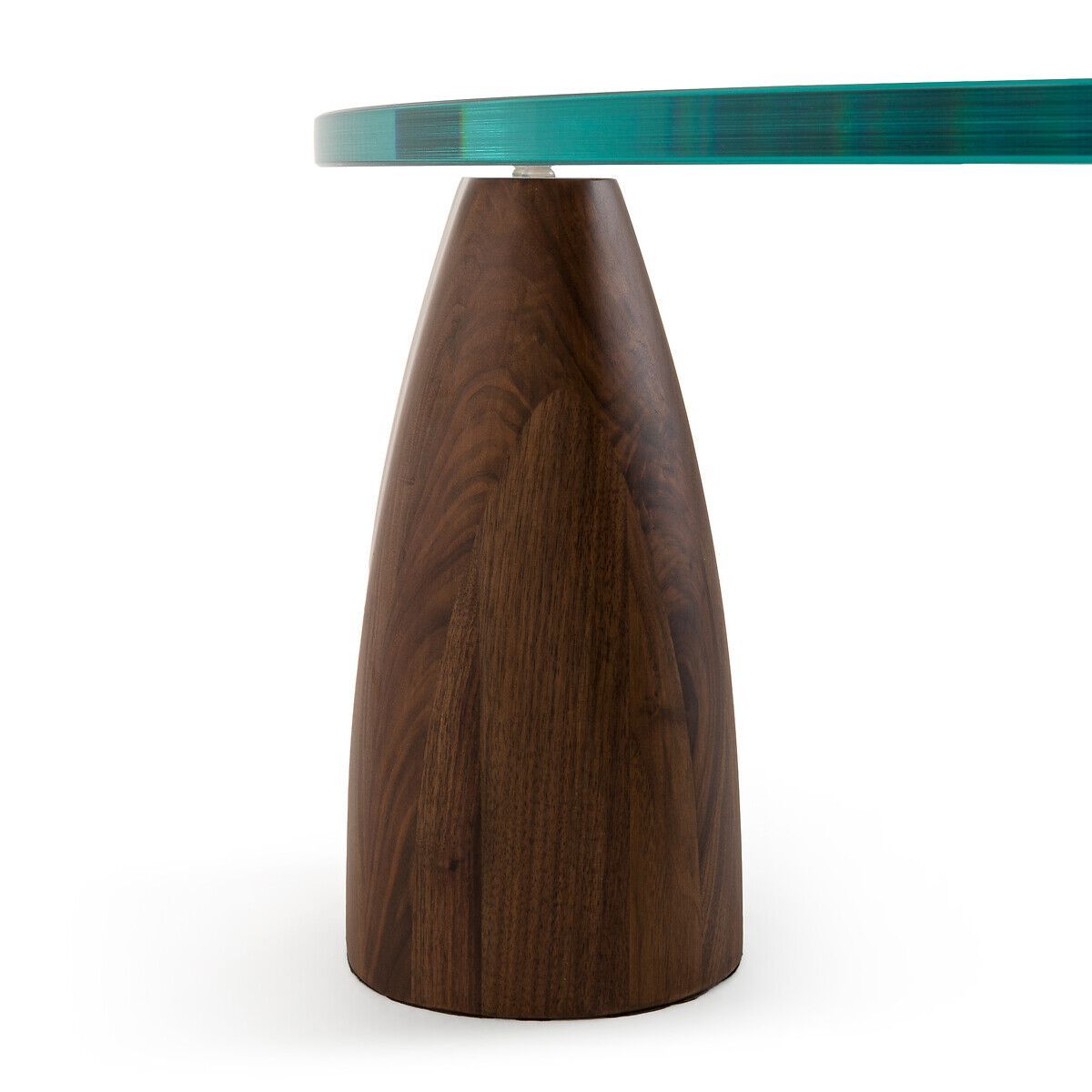 Круглый деревянный и стеклянный журнальный столик AMPM CLAY ARCH-00060294 - Вид №3