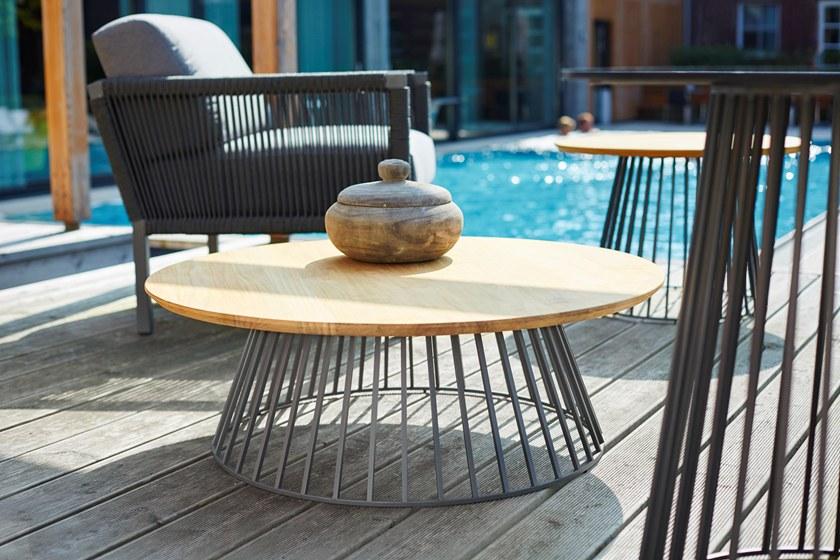 solpuri Круглый садовый столик из тика Grid sun-id-1362566 - Вид №8