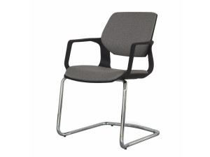 Тканевый консольный стул с подлокотниками с открытой спинкой