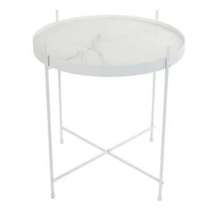 Стол журнальный Cupid Marble белый