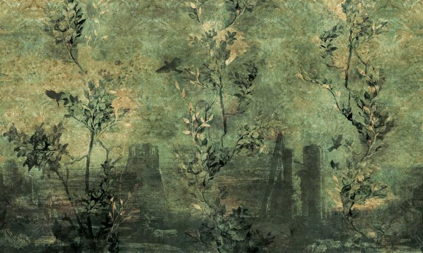 Inkiostro Bianco Обои сусальное золото с цветочными мотивами Goldenwall 2020 Inkevea2001,2,3,4 - Вид №3