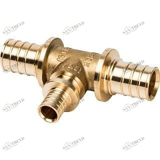 Тройник переходной 25x16x25 аксиальный для труб из сшитого полиэтилена STOUT SFA0014251625