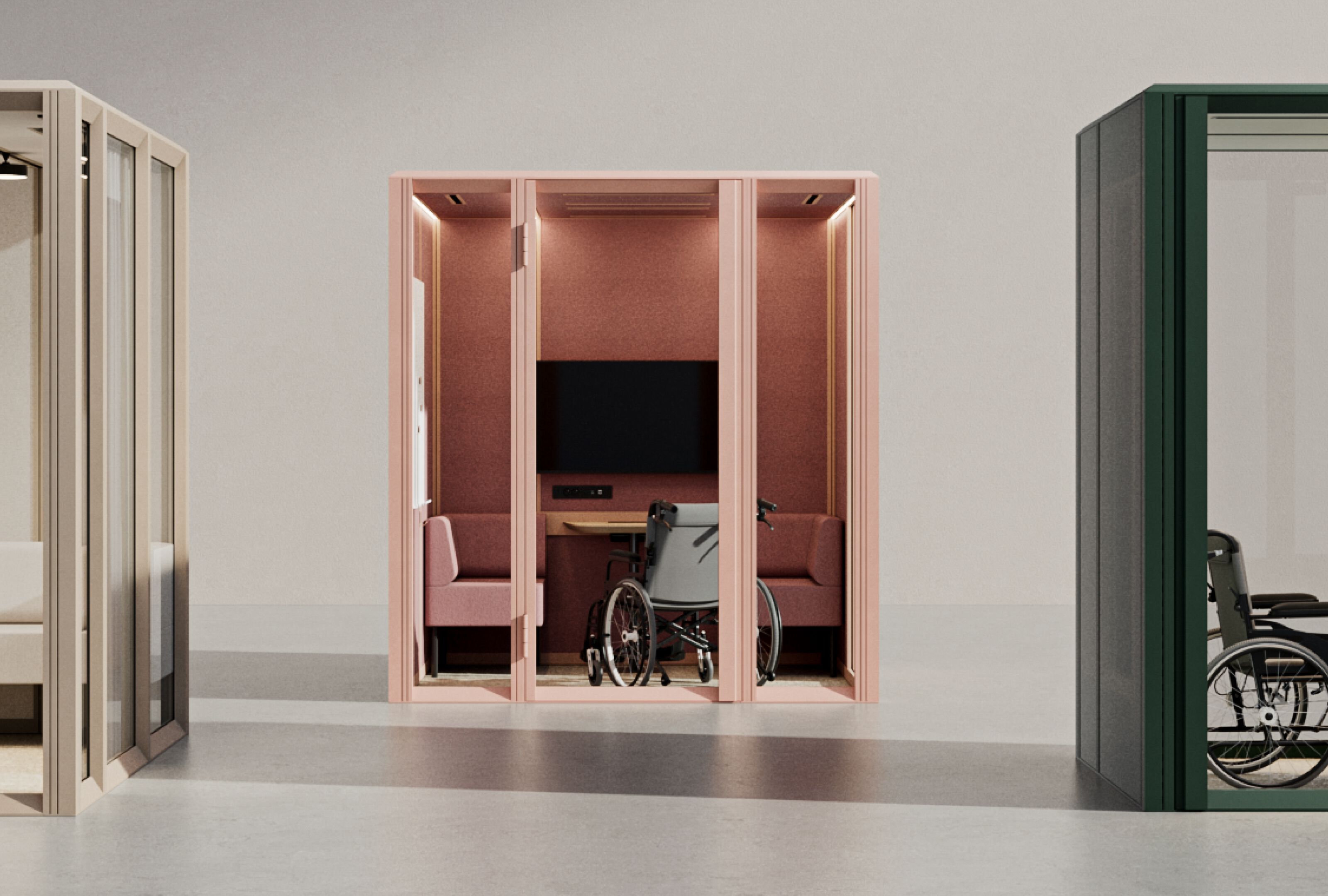 Многосторонняя акустическая офисная кабина для инвалидов Mute Modular ARCH-00119293 - Вид №2