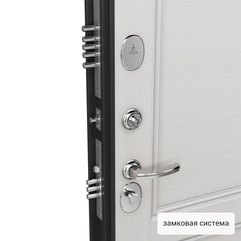 Дверь металлическая Контрол Танганика, 880 мм, правая, цвет белый TOREX STLM-2156037 - Вид №10