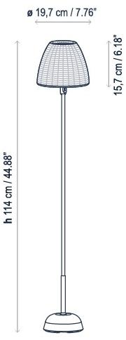 BOVER Беспроводной напольный светильник Atticus sun-id-1480475 - Вид №3