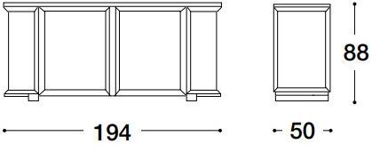 VOLPI Комод из дерева и стекла со встроенной подсветкой Luigi volpi Lv-14005.b - Вид №2