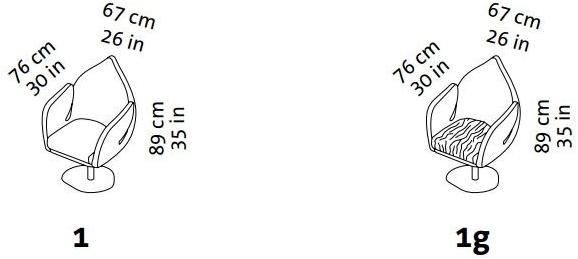 brühl Вращающееся кресло из ткани с подлокотниками sun-id-1448842 - Вид №11
