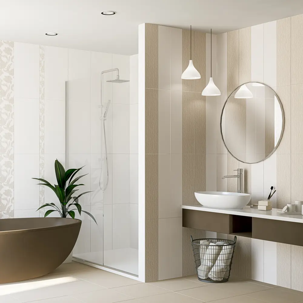 Плитка напольная Azori Mallorca 42x42 см 1.23 м² цвет бежевый 82604025 STLM-2193954 - Вид №3