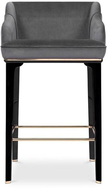 LUXXU Высокий табурет с обивкой из бархата Saboteur sun-id-1395279 - Вид №1