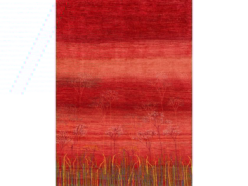 Прямоугольный шерстяной цветочный ковер Zollanvari Shorelines-Gabbehs Флора и фауна ARCH-00142514