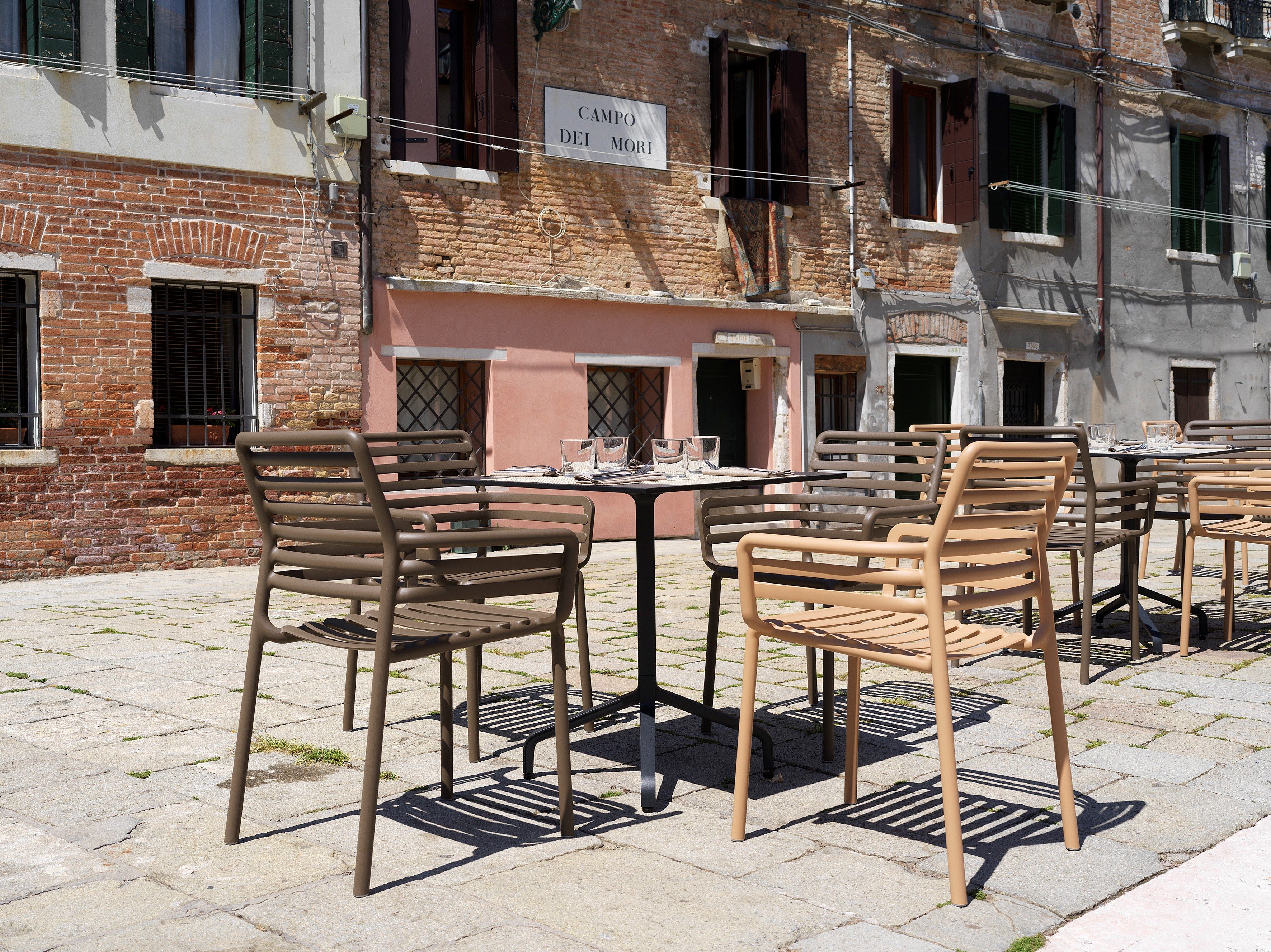 Штабелируемый стул из полипропилена с подлокотниками Nardi Doga ARCH-00038527 - Вид №14