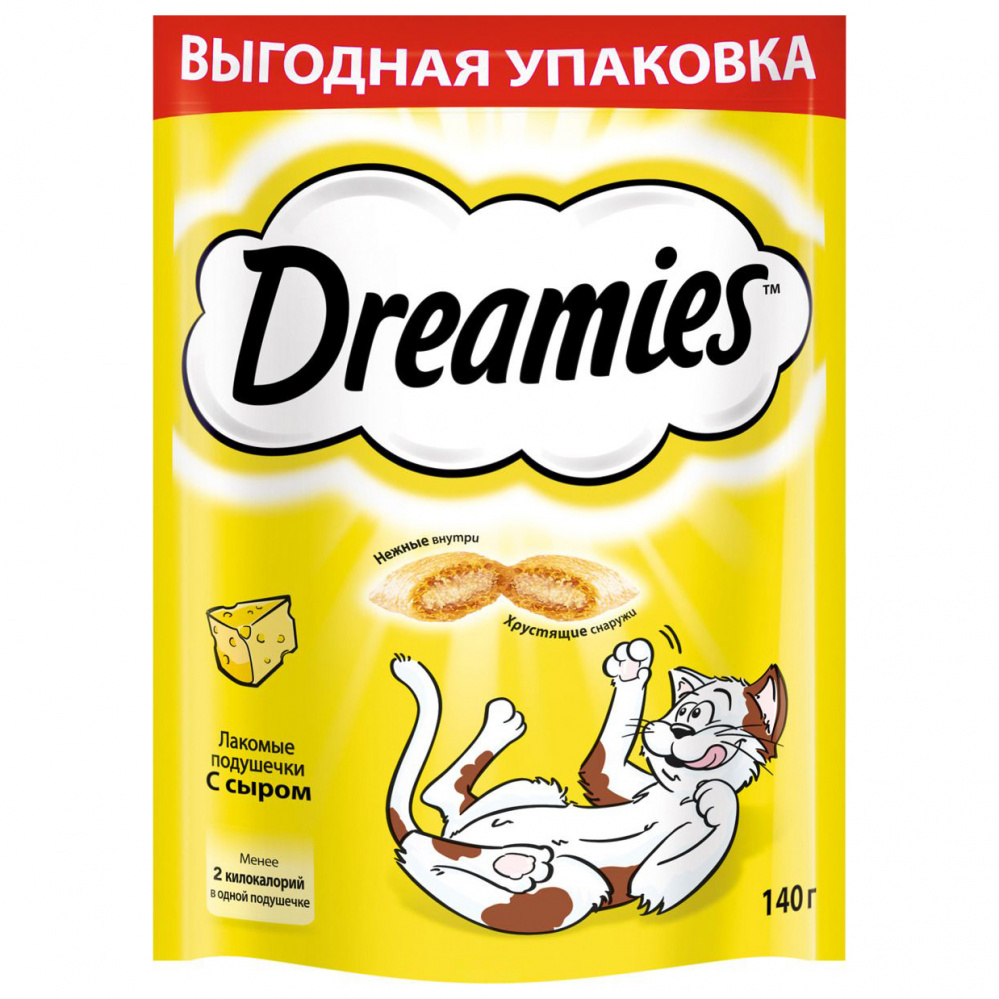 ПР0048337 Лакомство для кошек с сыром 140г Dreamies 