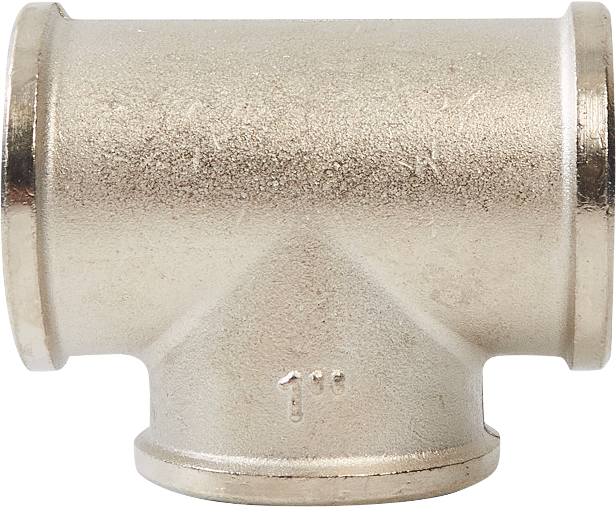 Тройник трубопроводный 1" никелированный латунь STOUT 82238986 STLM-0022665 - Вид №1