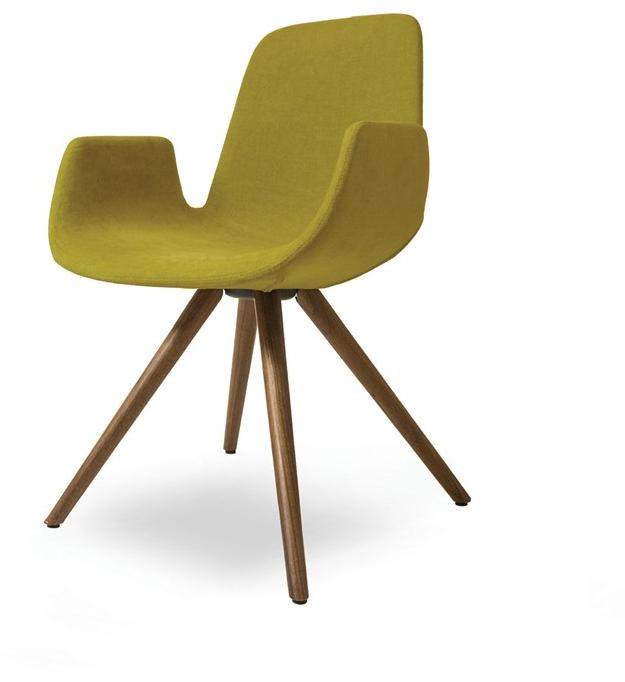 Tonon Мягкое кресло с подлокотниками на деревянных ножках Step 904.l4 - Вид №3