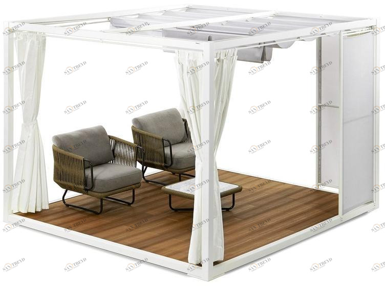 Varaschin Беседка из алюминия и дерева Pavilion 1970