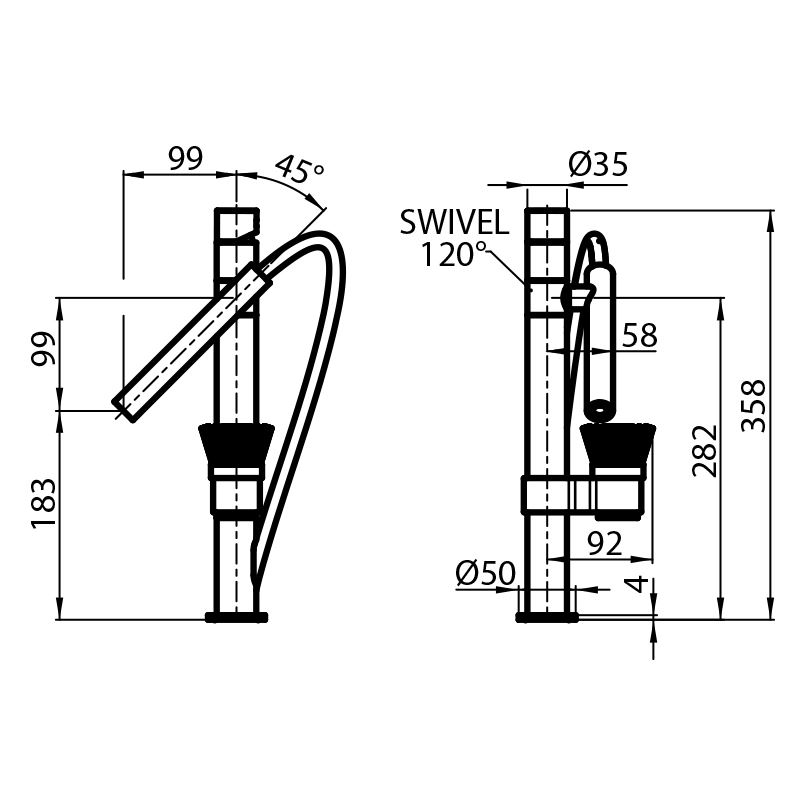 8428100 смеситель Bert 8428100 Fosterspa  - Вид №1