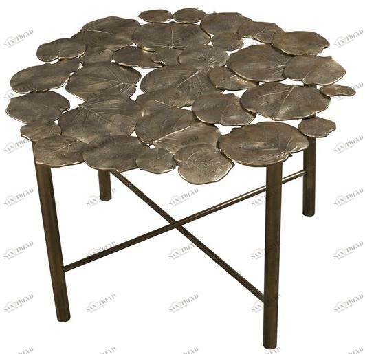 Hamilton Conte Paris Низкий круглый металлический журнальный столик Nymphea sun-id-1403560