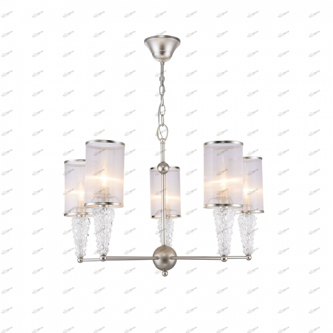 Люстра подвесная золотая матовая Vilena FR2687PL-05G FREYA ДИЗАЙНЕРСКИЕ, CLASSIC 00-3956412 Золото 