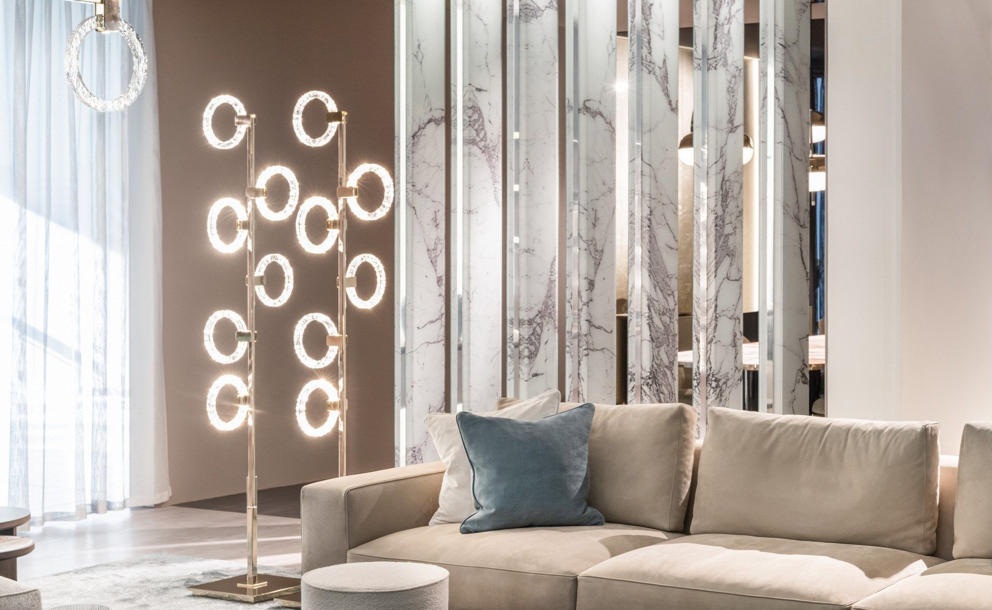 Металлический и метакрилатный светодиодный торшер Sicis Polo ARCH-00000512 - Вид №2