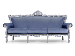 3-местный кожаный диван