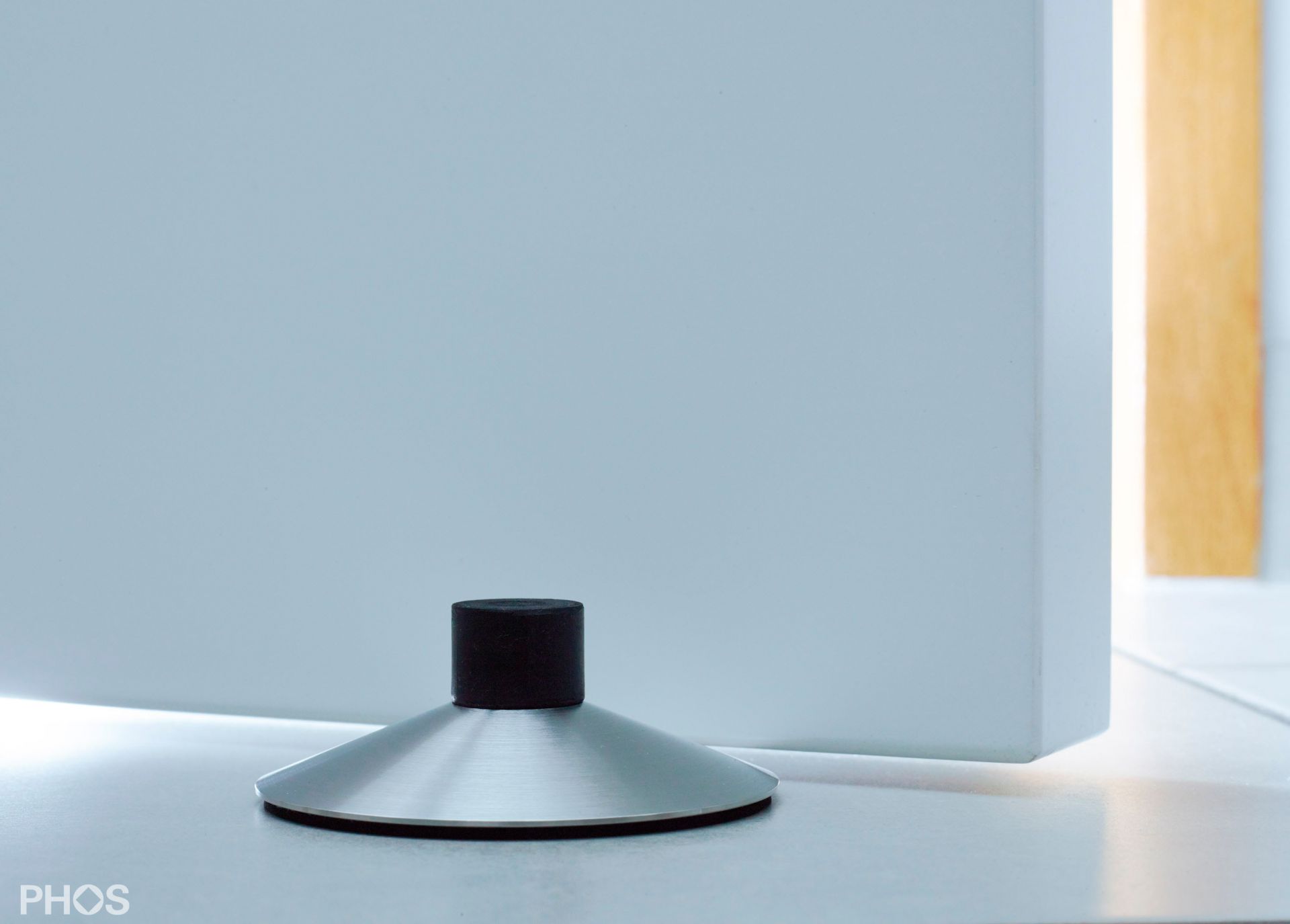 TSB80-13 Дверной упор/дверной клин вулканино ø80 мм, высота 28 мм. PHOS  - Вид №2