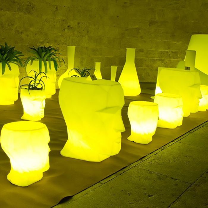 070502 Кашпо матовое светящееся LED RGBW DMX Cable 42см Vondom Adan - Вид №2