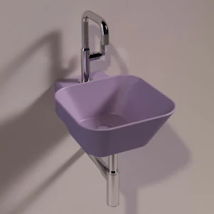 WA07PRUGNAMATT Подвесная раковина настенная квадратная Simas