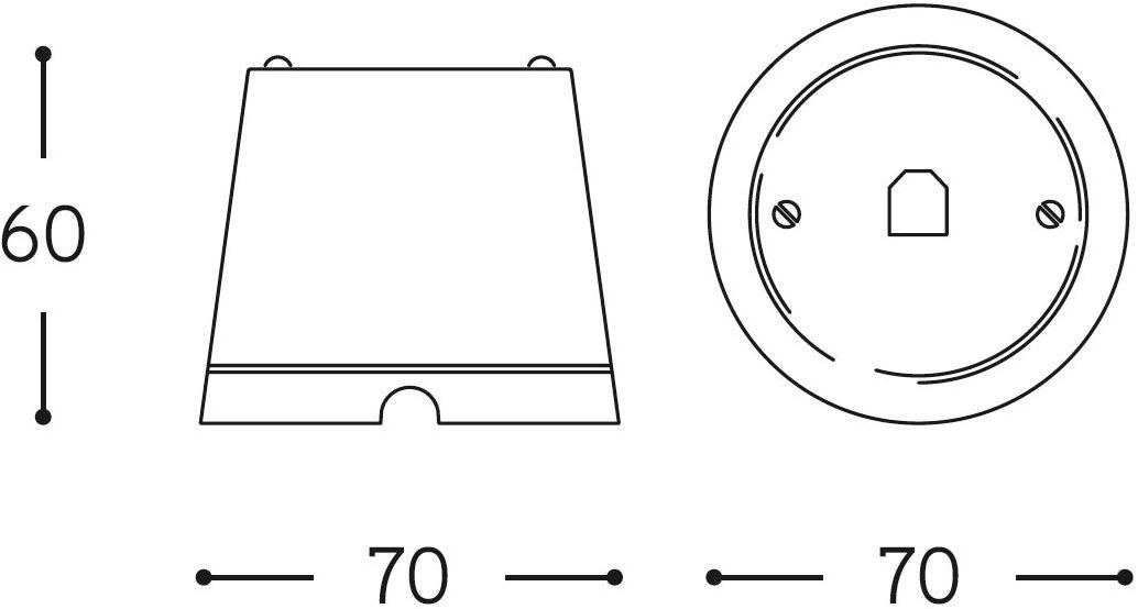Aldo Bernardi Одиночная керамическая электрическая розетка Castore sun-id-1460684 - Вид №1