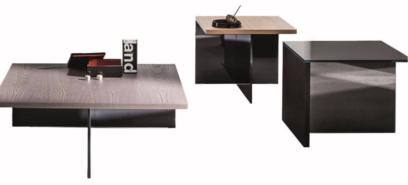 Sovet italia Квадратный журнальный столик из дерева и стекла Regolo sun-id-1406534 - Вид №3