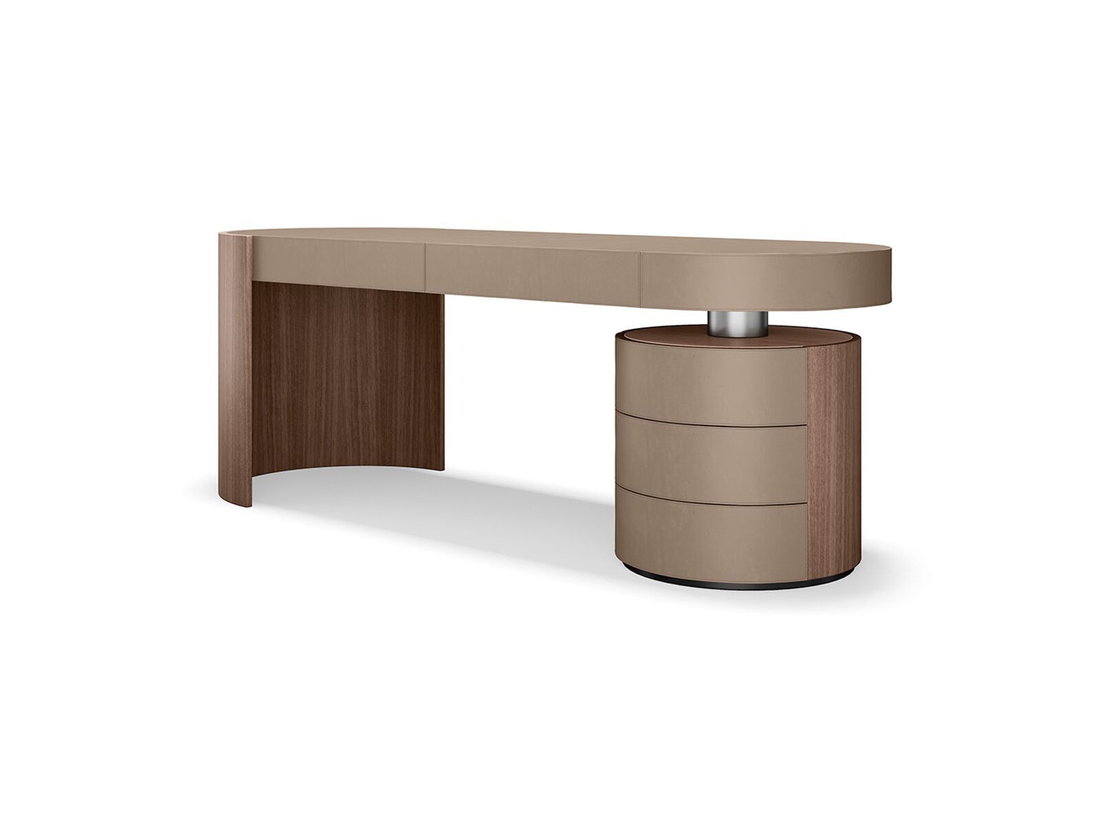 Стол из орехового дерева Canaletto с кожаной обивкой CEPPI Evergreen ARCH-00002472