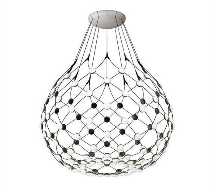 LUCEPLAN Светодиодный подвесной светильник из поликарбоната и стали Mesh sun-id-1370894 - Вид №3