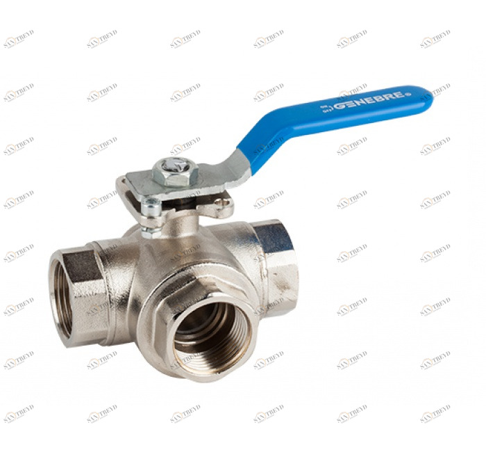 GENEBRE 3282e 05 3-ходовой шаровой кран для прямого монтажа. Тип "Т" 