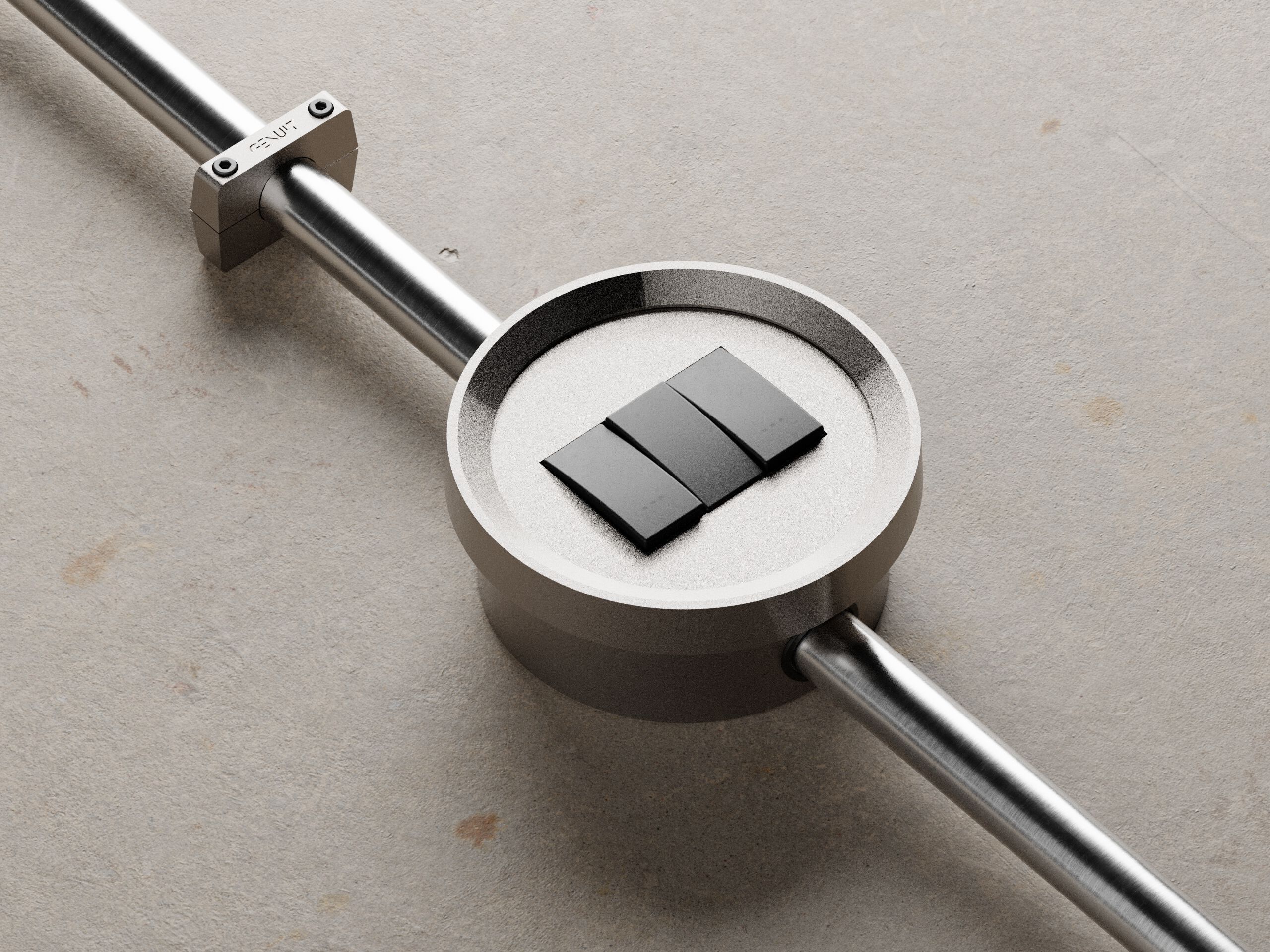 Коробка для электрической системы из натурального алюминия Genuit Silver ARCH-00042442