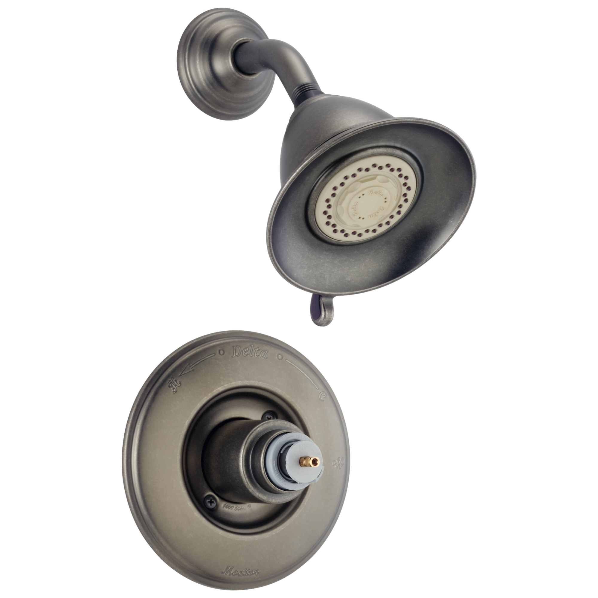 T14255-NCLHP Облицовка для душа Monitor® серии 14 - Без ручки Delta Faucet Victorian Жемчужный никель и хром