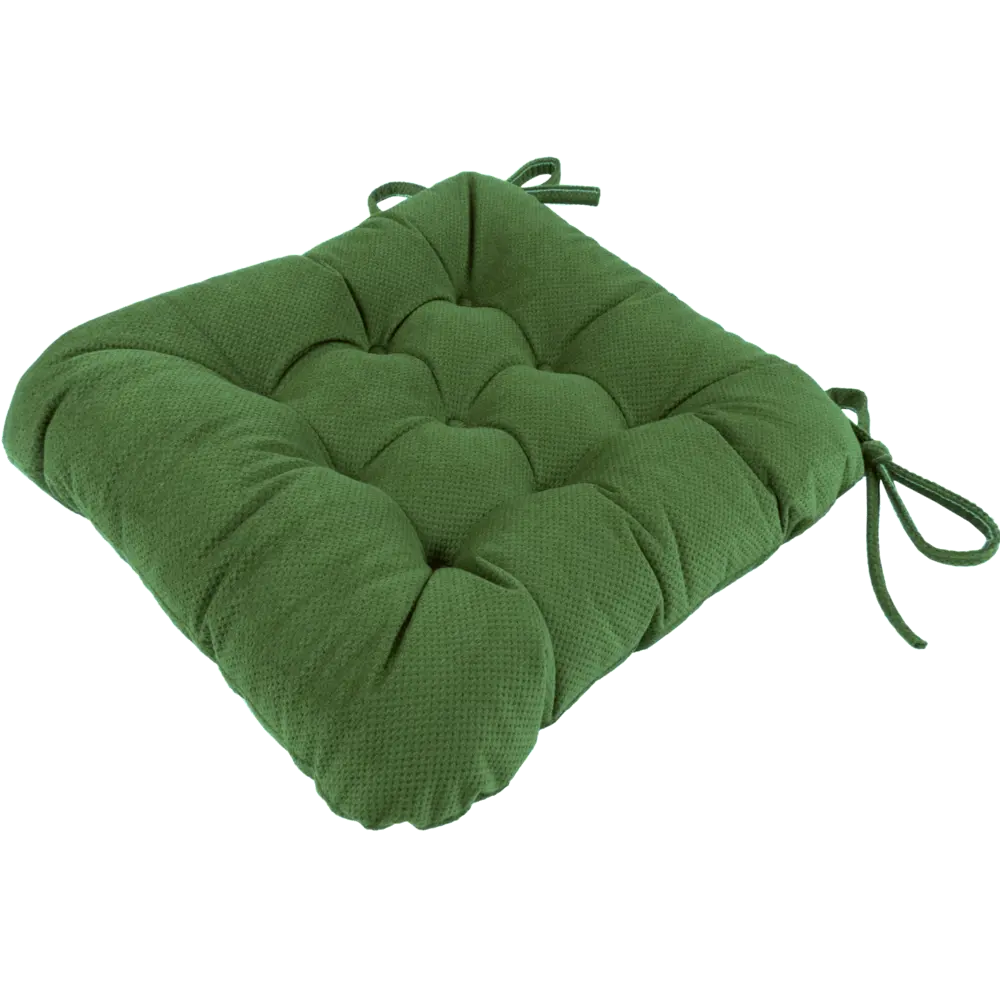Подушка для стула Linen Way Грид 40x6x36 см полиэстер зеленый 82745309 STLM-2191308 - Вид №1
