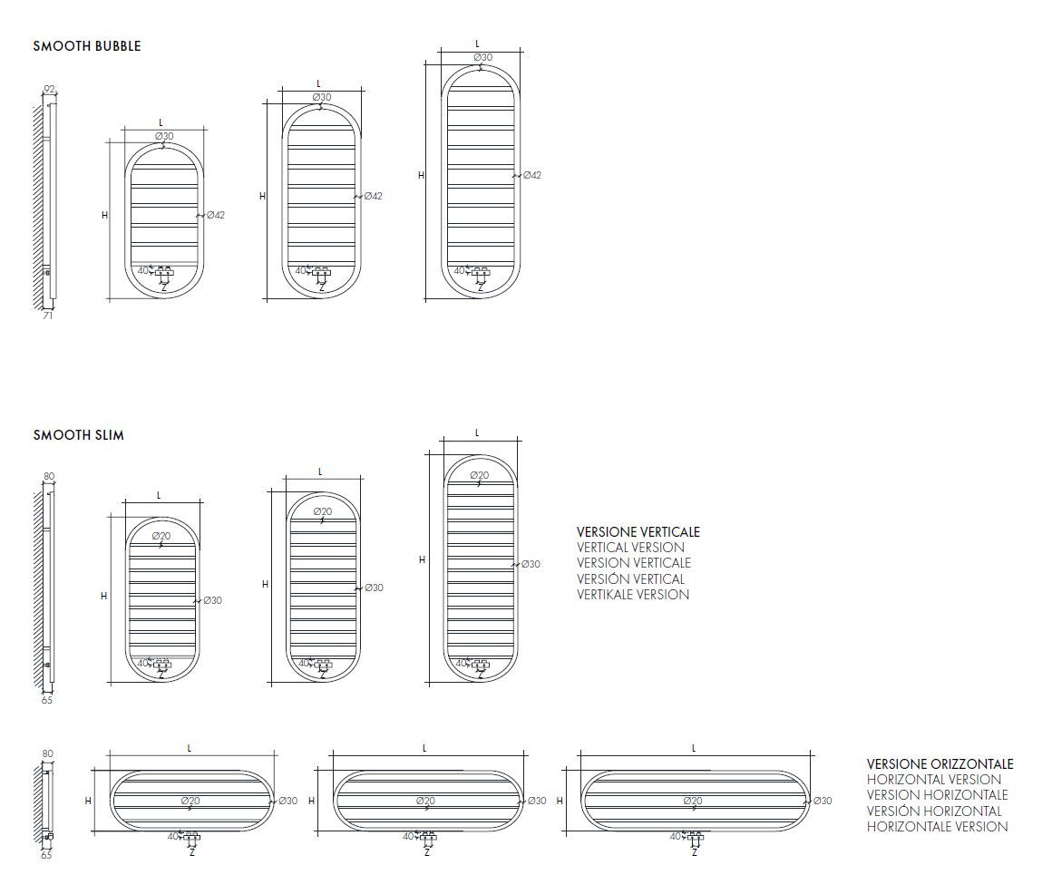 Настенный стальной полотенцесушитель SCIROCCO H дизайн ARCH-00058718 - Вид №4