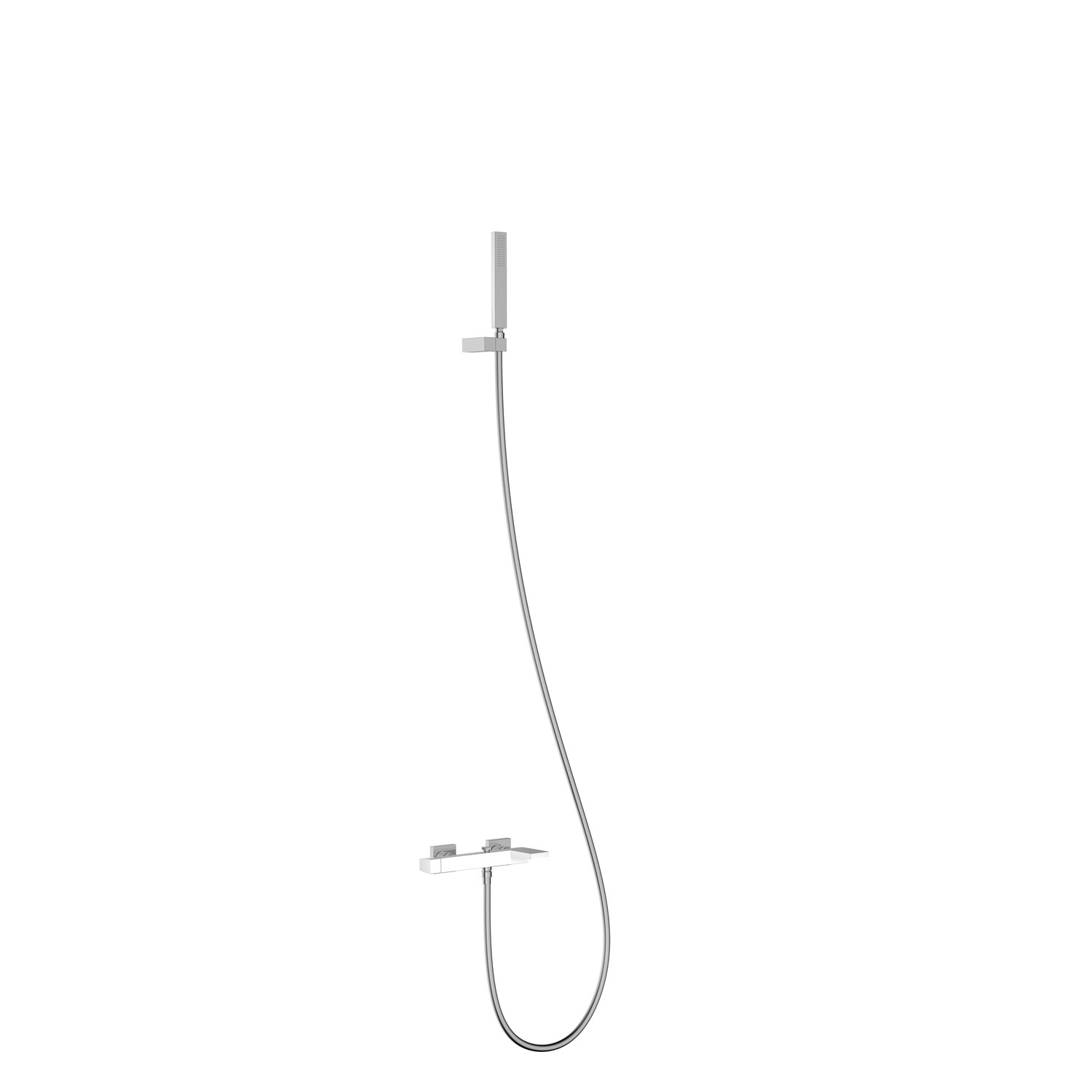 ТОНКИЙ настенный смеситель с одной ручкой для ванны и душа-20217001BL TRES 