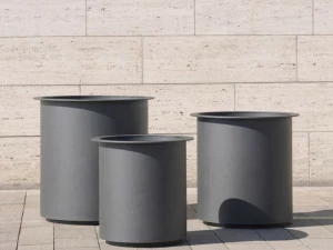 BENKERT BANKE Круглые кашпо для общественных мест из нержавеющей стали Planter