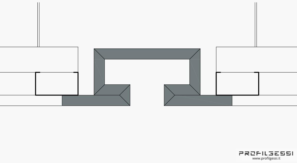 Profilgessi Плоский светодиодный профиль 2 источника Illuminazione sun-id-1402670 - Вид №4