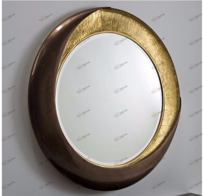 Rozzoni Зеркало настенное круглое в раме Milano sun-id-1449913