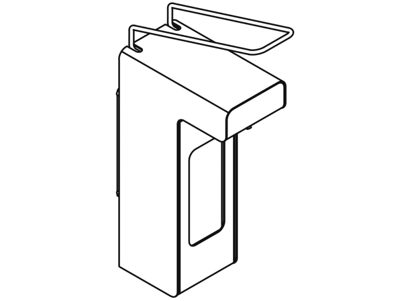 900.06.002XA Дезинфицирующее средство или дозатор мыла HEWI System 900 - Вид №5