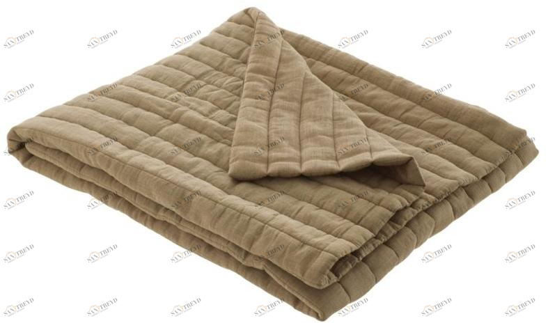 Ligne Roset Двустороннее однотонное хлопковое одеяло Sonno 11020614-11020615