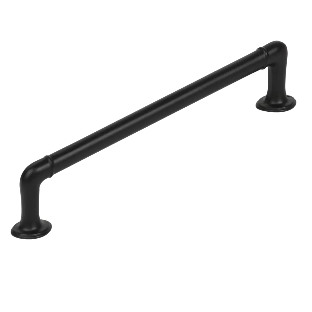 86858646 Ручка-скоба мебельная 237 128 мм цвет матовый черный STLM-1011890 Jet 