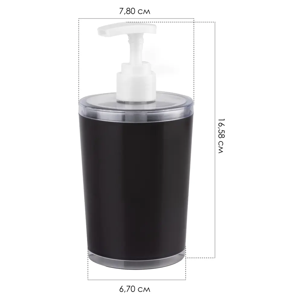 Дозатор для жидкого мыла BEROSSI Joli в стильном базальтовом цвете 89377127 STLM-1407464 - Вид №6