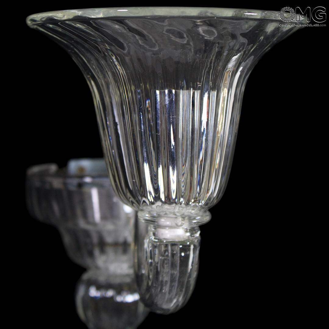 1160 ORIGINALMURANOGLASS Настенный Светильник Бра Кастелло на 1 лампочку - Либерти Liberty - муранское стекло 25 см  - Вид №1