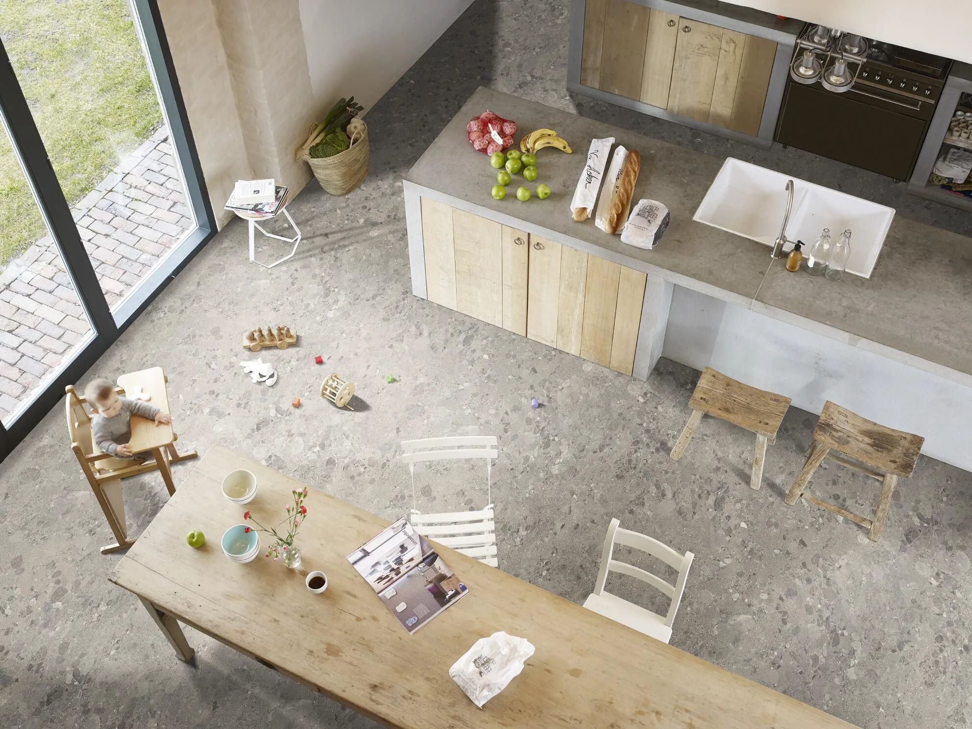 Нескользящий виниловый пол с эффектом камня BEAUFLOR Phoni-Xtreme ARCH-00090614