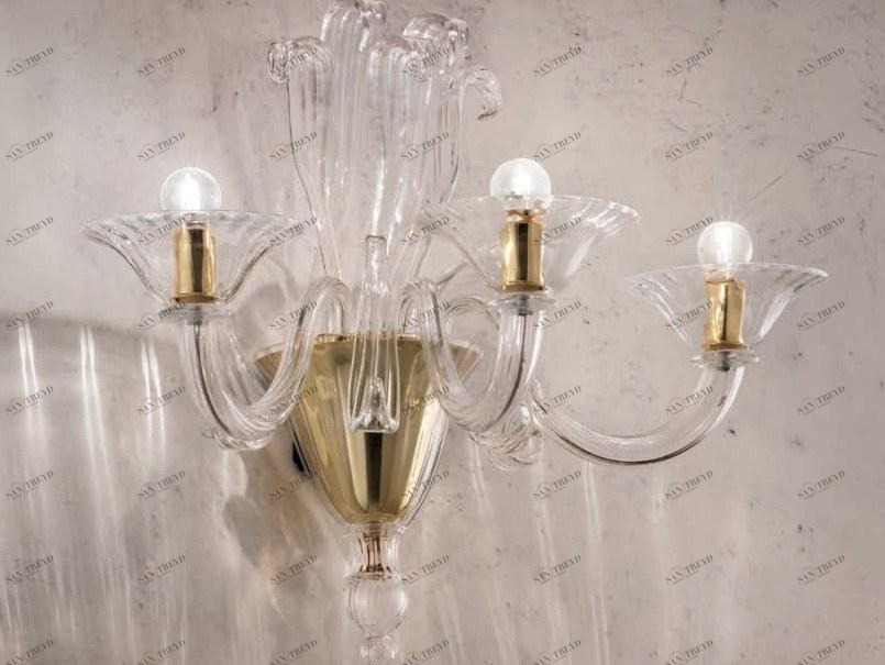 Sylcom Настенный светильник из стекла Pisani 1432