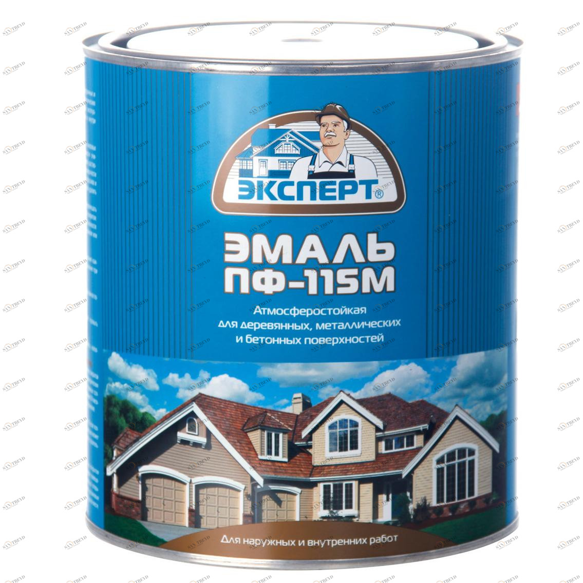 Эмаль ПФ-115М Эксперт синяя глянцевая 20кг 6011