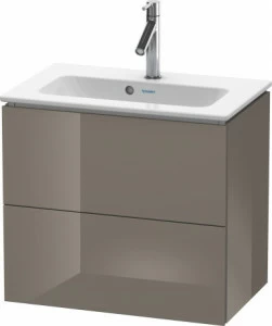 LC625608989 Тумбочка подвесная компакт L-Cube #LC6256 620 x 391 мм Фланелево-серый глянцевый лак